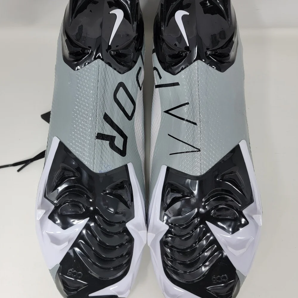 Nike Vapor Edge Pro 360 White Black Pure Platinum Football Cleats Men Size 13